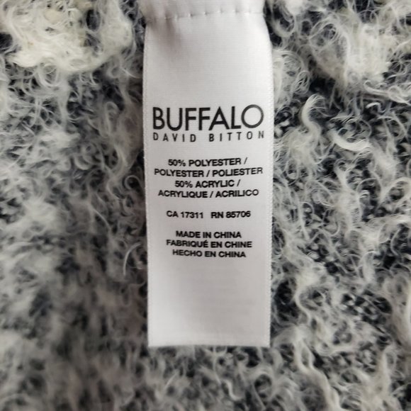 Buffalo White & Black Cardigan Size S - Picture 8 of 8